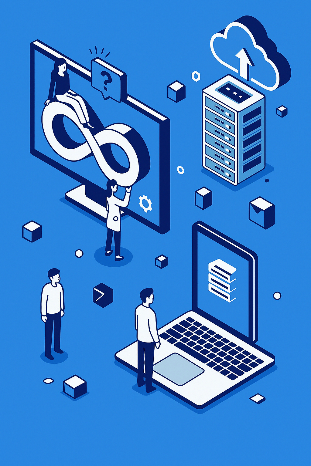 Illustration representing a secure, AI-enhanced banking platform